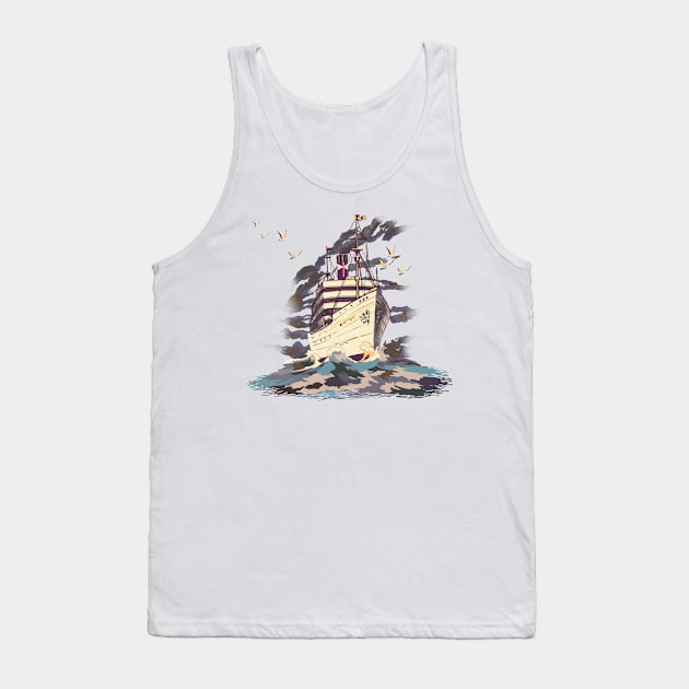 a ship on the sea Tank Top by rlatnwls